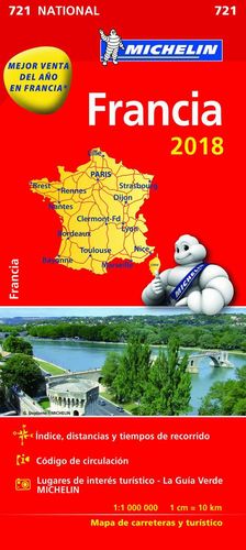 721 MAPA FRANCIA 2018 CARRETERAS