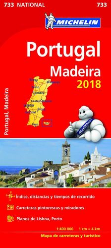 733 MAPA PORTUGAL MADEIRA 2018 CARRETERAS