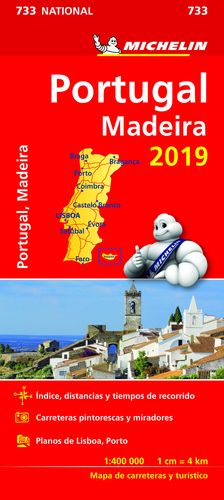 733 MAPA NATIONAL PORTUGAL MICHELIN 2019