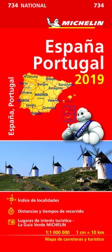 734 MAPA NATIONAL ESPAA - PORTUGAL 2019 MICHELIN