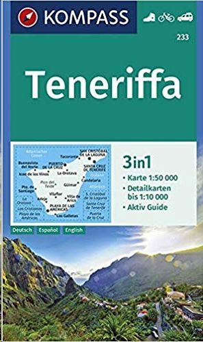 TENERIFE MAPA KOMPASS ALEMAN 3 EN 1 1:500000