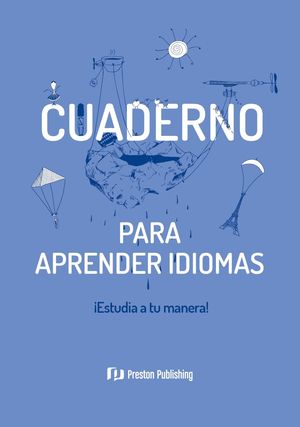 CUADERNO PARA APRENDER IDIOMAS AZUL