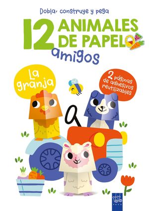 LA GRANJA 12 ANIMALES DE PAPEL