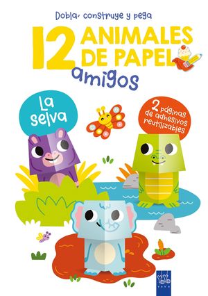 LA SELVA. 12 ANIMALES DE PAPEL