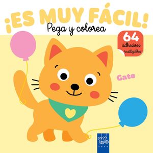�ES MUY F�CIL! PEGA Y COLOREA. GATO