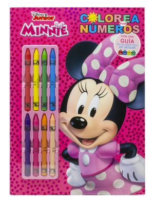 MINNIE. COLOREA POR NMEROS CON CERAS