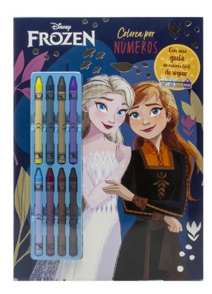 FROZEN. COLOREA POR NMEROS CON CERAS