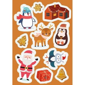 NAVIDAD PEGATINAS Y ACTIVIDADES
