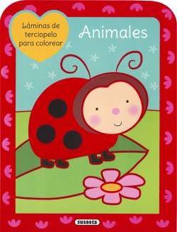 ANIMALES LAMINAS TERCIOPELO COLOREAR