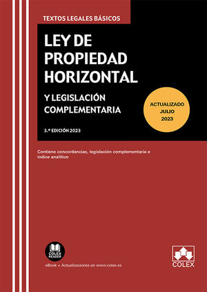 LEY DE PROPIEDAD HORIZONTAL Y LEGISLACIN COMPLEMENTARIA