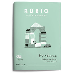 05. CUADERNO ESCRITURA RUBIO. ED. 2021 ABECEDARIO FRASES NUM 4 5 6 7 8 9 0