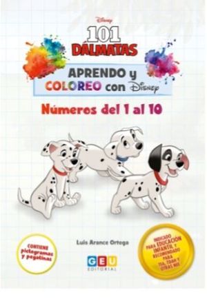 APRENDO Y COLOREO CON DISNEY DEL 1 AL 10