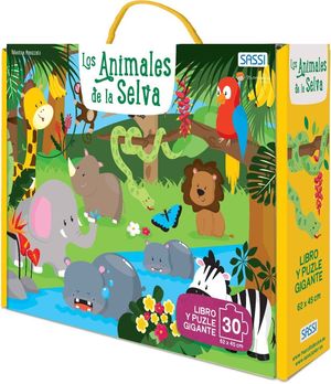 ANIMALES DE LA SELVA 30 PIEZAS CON PUZZL