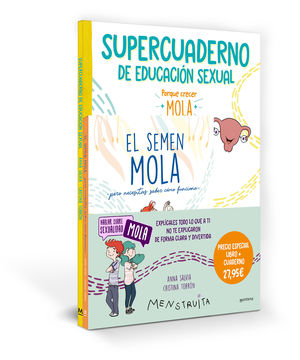 PACK APRENDE CON MENSTRUITA (EL SEMEN MOLA + SUPERCUADERNO DE EDUCACIN SEXUAL)