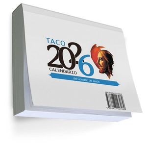 TACO 2026 CALENDARIO IMAN CORAZON DE JESUS GRANDE CON IMAN