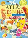 ATLAS DE ESPA�A Y SUS ANIMALES CON PEGATINAS