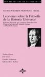 LECCIONES SOBRE LA FILOSOFIA HISTORIA UNIVERSAL