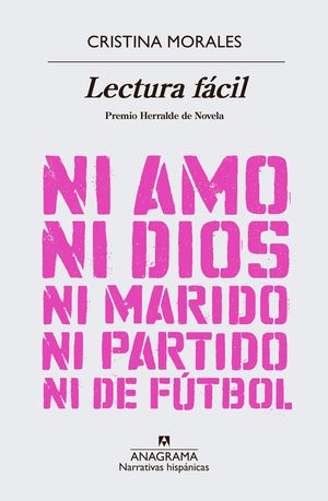 LECTURA FCIL. NI AMO NI DIOS NI MARIDO NI PARTIDO NI DE FUTBOL