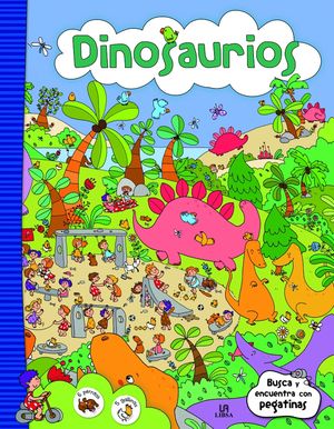 DINOSAURIOS. BUSCA Y ENCUENTRA CON PEGATINAS