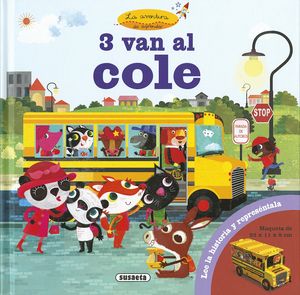 3 VAN AL COLE. PANDA, ZORRO Y BURRO
