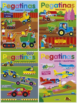 JUGAMOS Y CONSTRUIMOS CON PEGATINAS DE VINILO (4 T�TULOS)