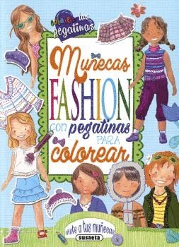 MU�ECAS FASHION CON PEGATINAS PARA COLOREAR