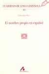 NOMBRE PROPIO EN ESPA�OL, EL
