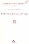 FORMAS NO PERSONALES DEL VERBO, LAS