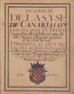 DESCRIPCIN DE LAS ISLAS DE CANARIA, 1686