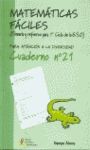 MATEMATICAS FACILES N�21