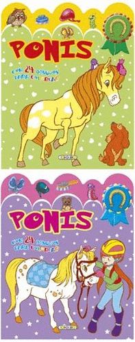 PONIS CON 24 DIBUJOS PARA COLOREAR-2 TITULOS