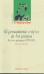 PENSAMIENTO TRAGICO DE LOS GRIEGOS, EL