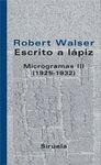 ESCRITO A L�PIZ. MICROGRAMAS III