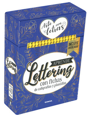 APRENDE LETTERING. CON FICHAS DE CALIGRAFAS Y PLANTILLAS