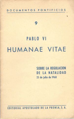 HUMANAE VITAE. PABLO VI