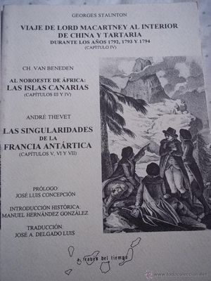 VIAJE DE LORD MACARTNEY AL INTERIOR DE CHINA Y TARTARIA