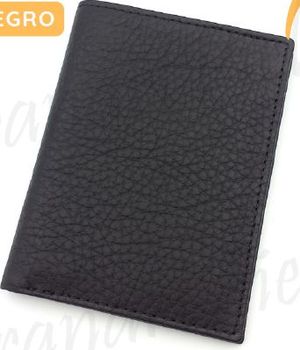 CARTERA BILLETERO TARJETERO 2861 PIEL VERTICAL NEGRO/ MARRON/ AZUL