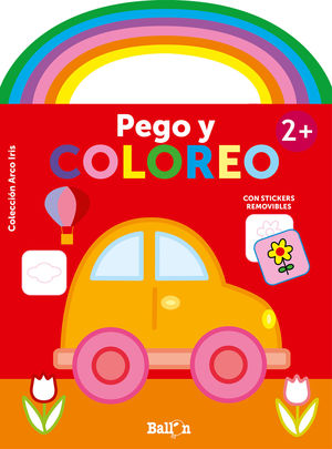 ARCO IRIS - PEGO Y COLOREO +2 COCHE