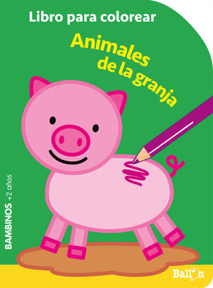 COLOREAR BAMBINOS - ANIMALES GRANJA