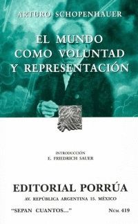EL MUNDO COMO VOLUNTAD Y REPRESENTACIN