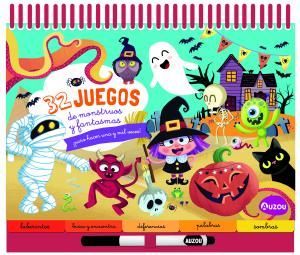 BLOC DE ANILLAS GRANDE. 32 JUEGOS DE MONSTRUOS Y FANTASMAS �PARA HACER UNA Y MIL
