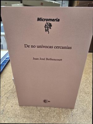 DE NO UN�VOCAS CERCAN�AS